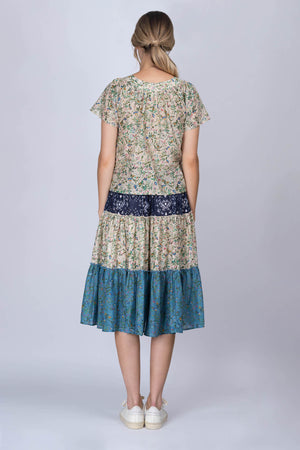 Multi-Print SHILPA Cotton-Silk Skirt