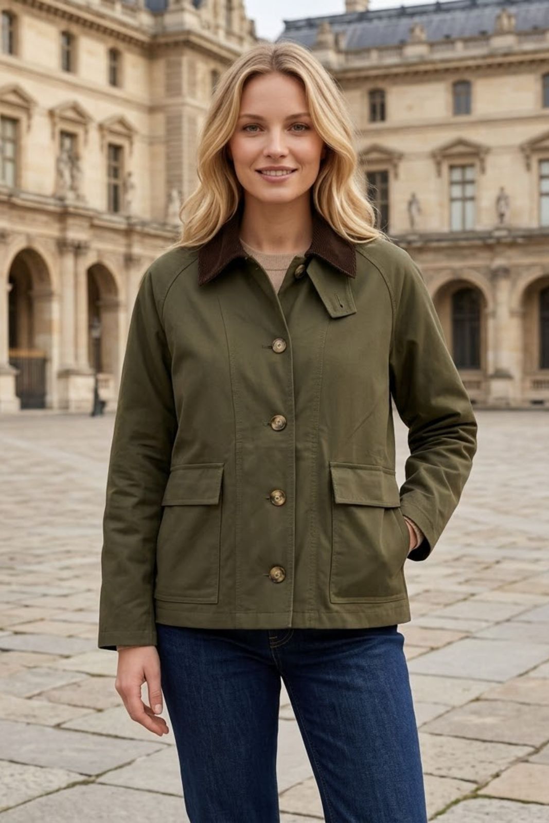 Chore Jacket Cotton Gabardine Camel or Olive