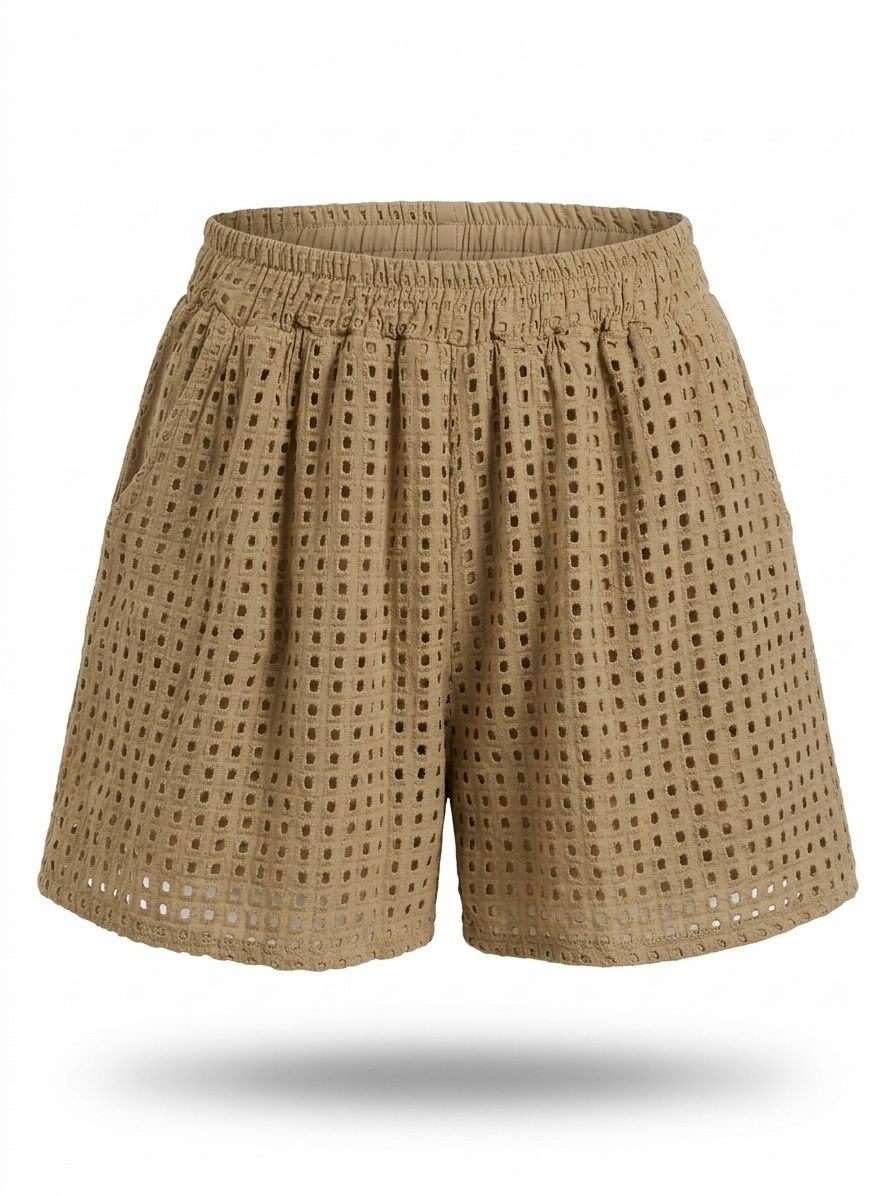 Broderie Cotton Shorts