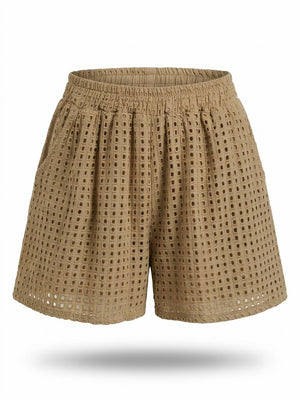 Broderie Cotton Shorts - PRESS Primrose Hill