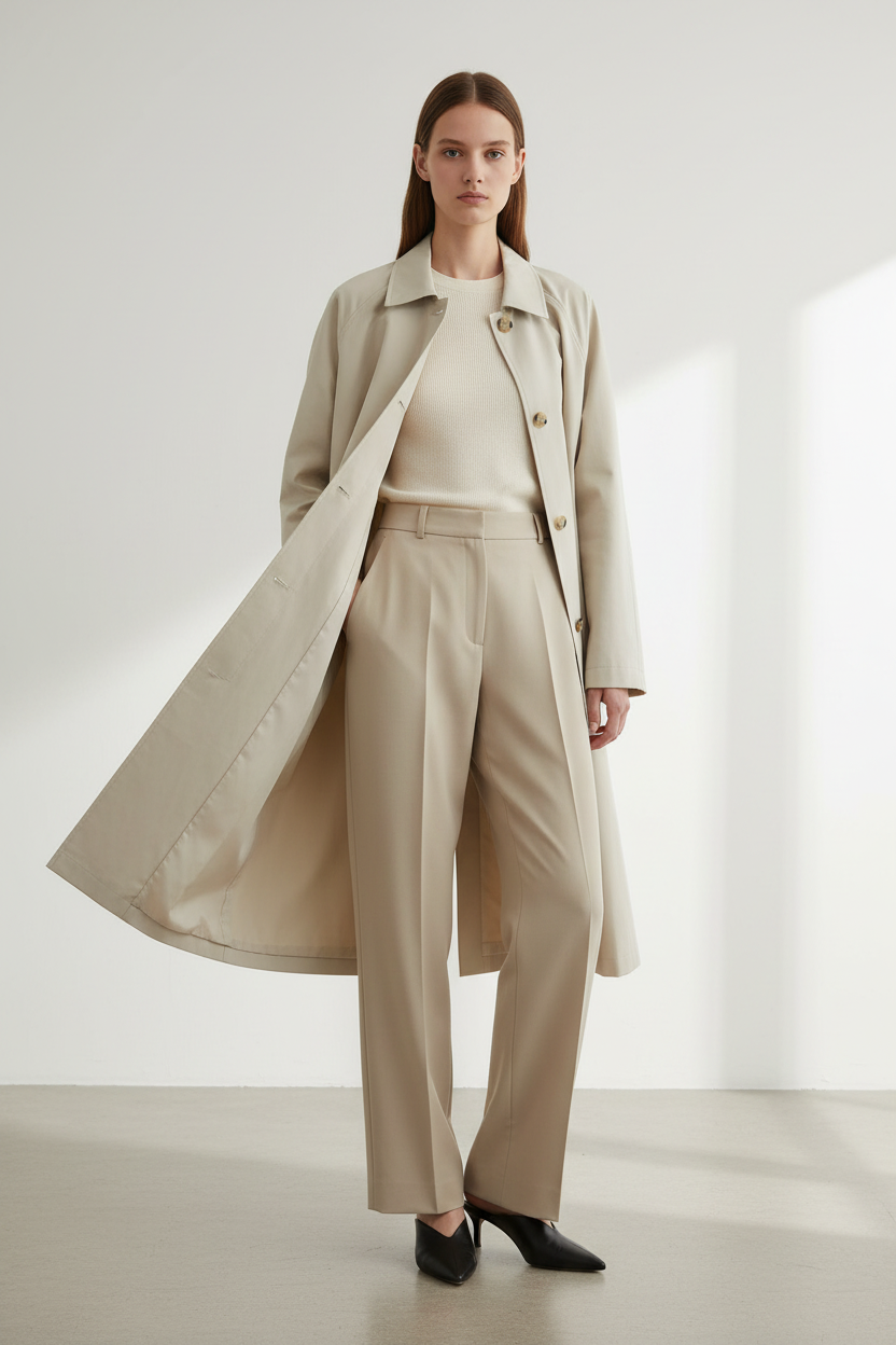 Claire Trenchcoat | Beige | Olive | Navy