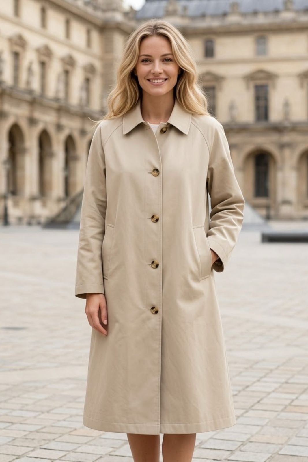 n*s様 create clair Smocking trench coat Claire Trenchcoat | Beige | Olive - PRESS Primrose Hill