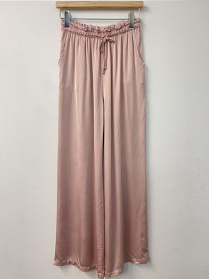 Satin Joggers | Navy | Green | Pink