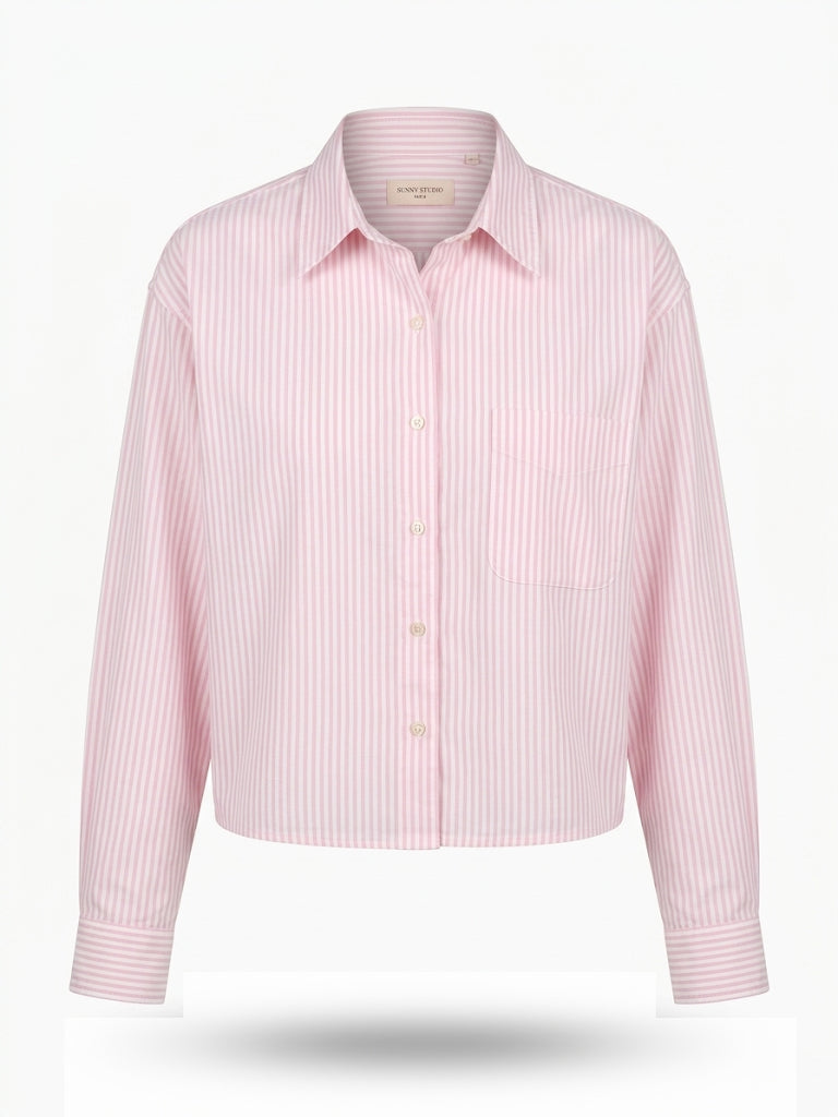 Stripe Pink Oxford Shirt - PRESS Primrose Hill
