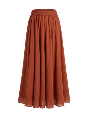 Rust Long Skirt