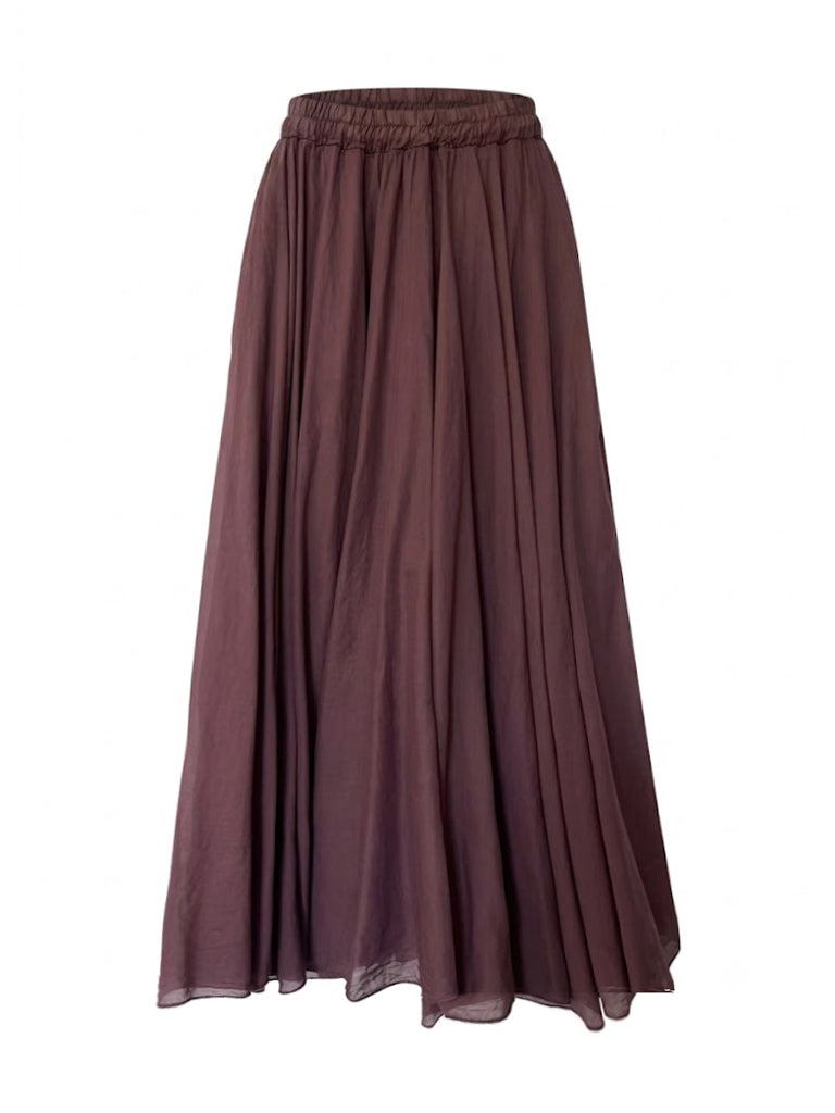 Rust Long Skirt