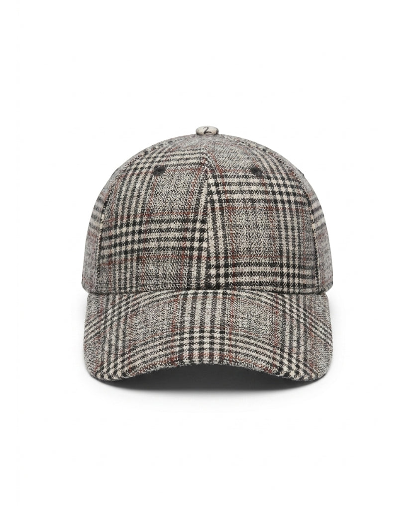 Wool Check Cap