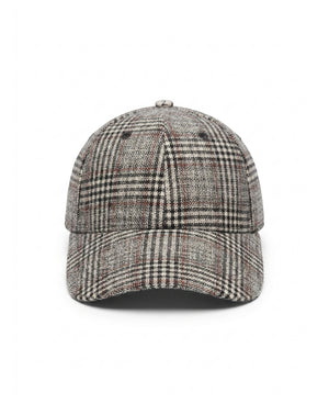 Wool Check Cap
