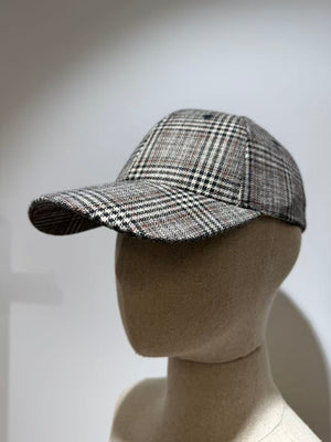 Wool Check Cap