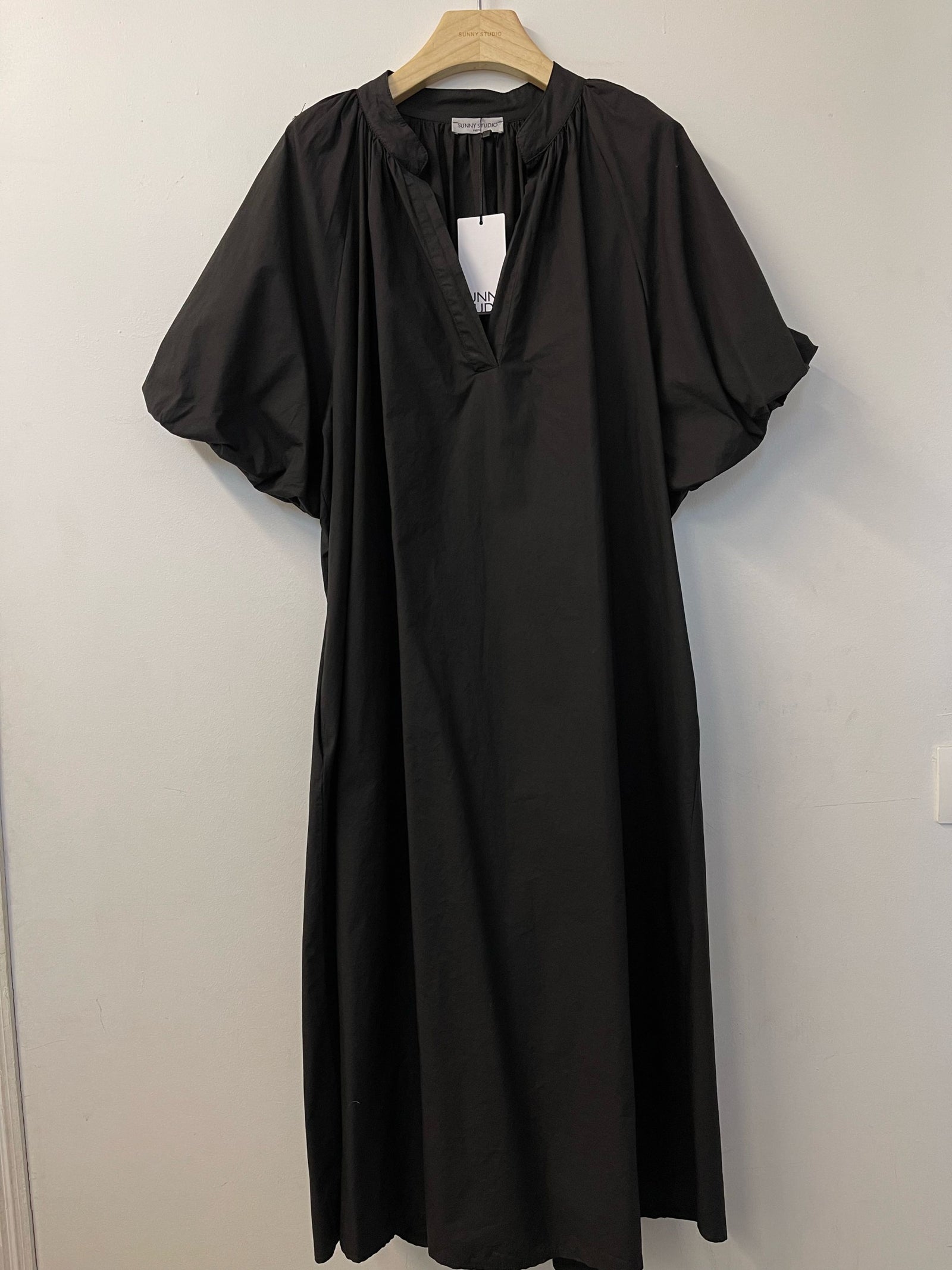 Italian Cotton Dress - Ecru, Caramel, Green or Black - PRESS Primrose Hill