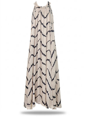 Printed Halter Long Dress