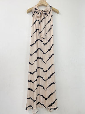 Printed Halter Long Dress
