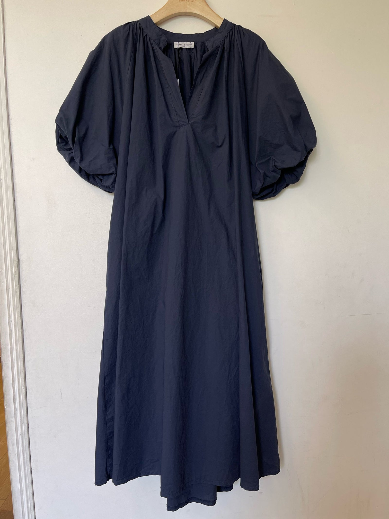 Navy Italian Cotton Dress