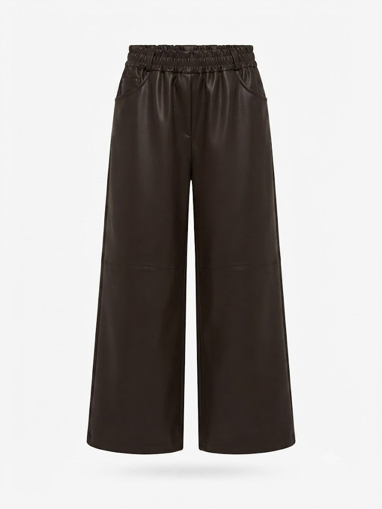 Faux Leather Black or Brown Pant