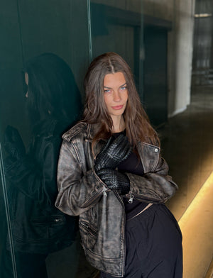 Melia Weave Gloves - Burgundy, Black or Brown