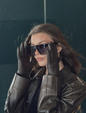 Melia Weave Gloves - Burgundy, Black or Brown