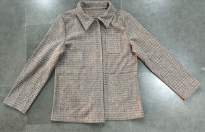 Wool Check Pellish Shacket