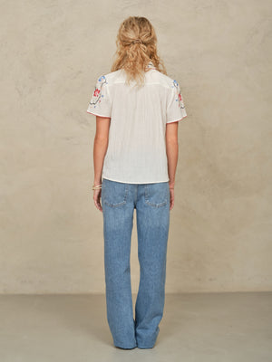RUBY EMB S/S TOP