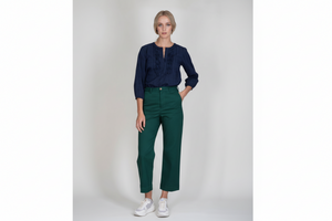Green Twill Sailor Pant - PRESS Primrose Hill