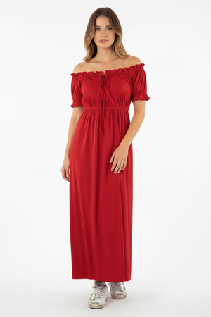 Cuffed Dress Black or Red or Navy