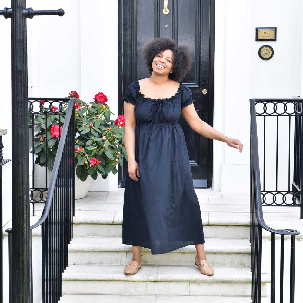 Cuffed Dress Black or Pink