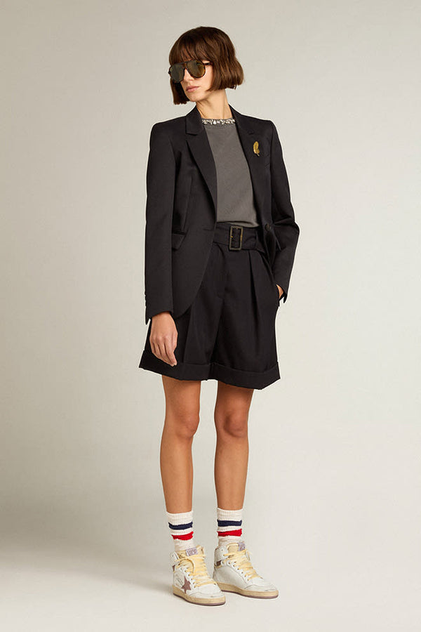 is-ness GABARDINE BLAZER[NAVY] L 青っぽい