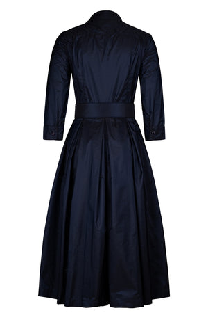 Audrey Silk Indigo Dress