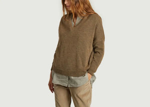 Wood Knit Troncoso V-Neck Pullover