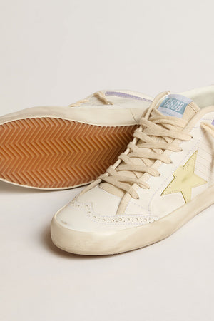 Mid Star White Bio Leather Sneaker