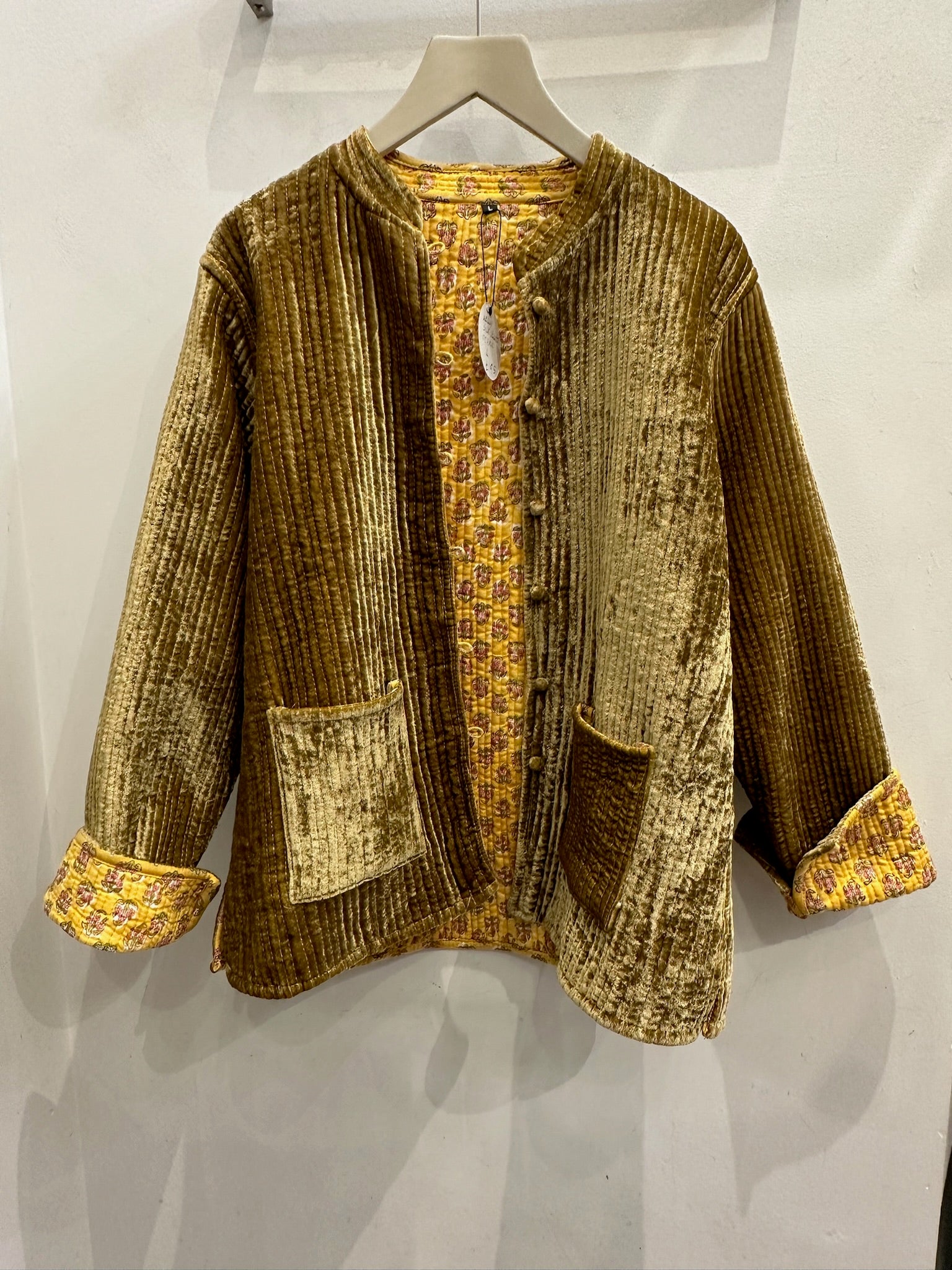 Ochre Velvet Kelly Jacket