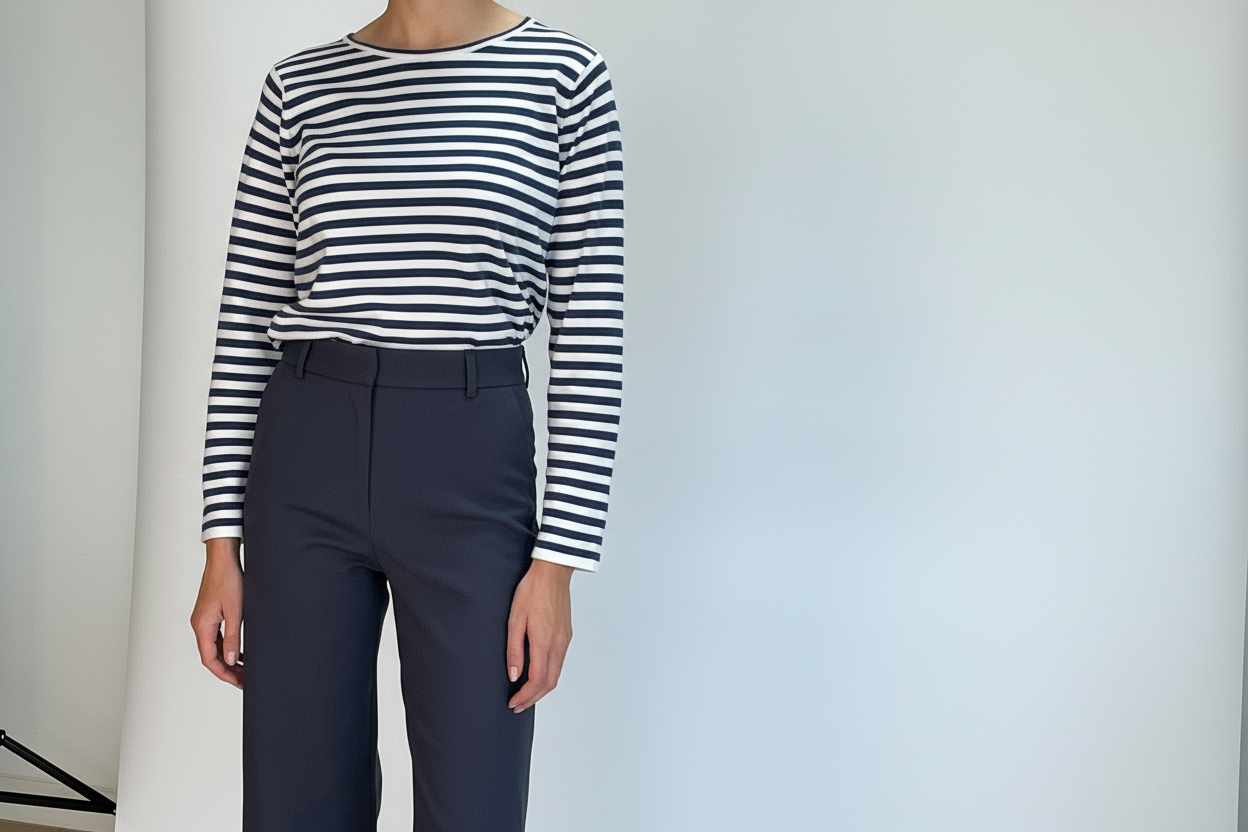 Breton Classic Navy White Top - PRESS Primrose Hill