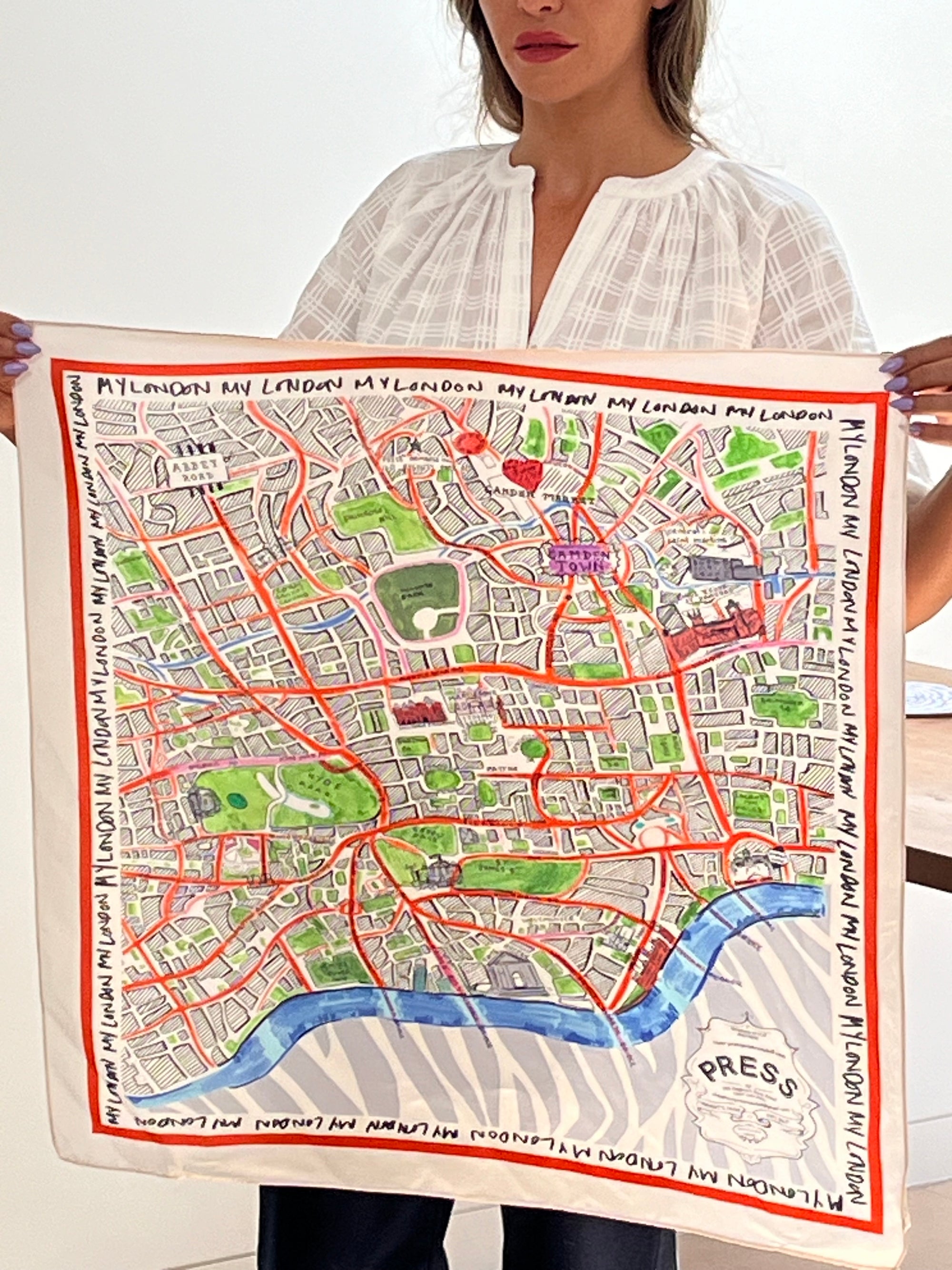 London Squares Scarf