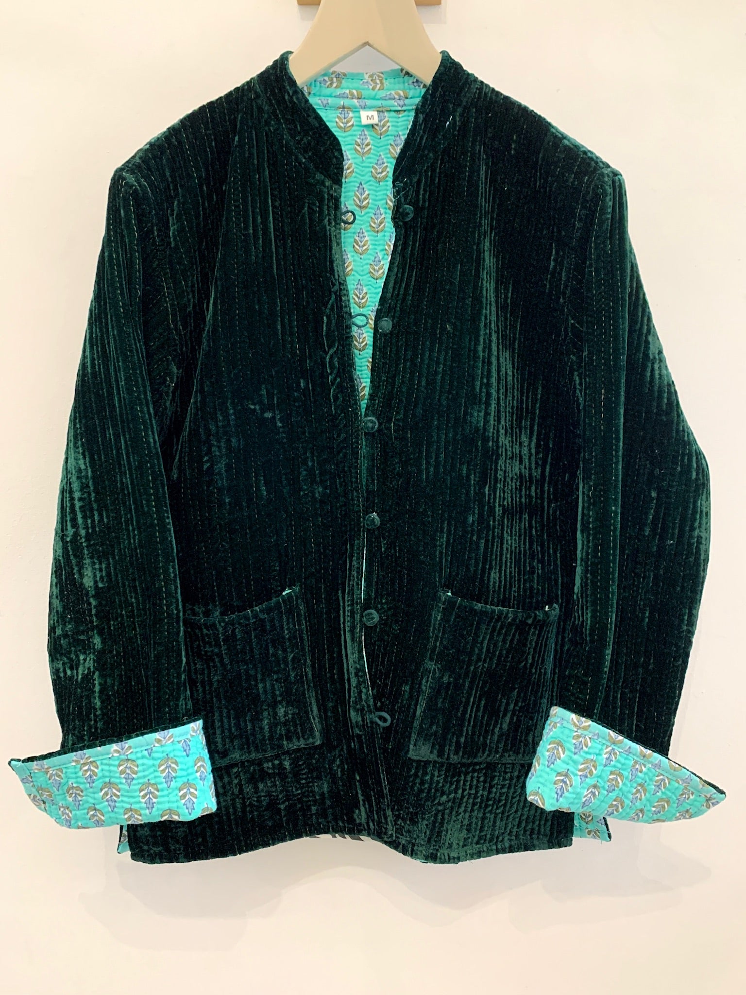 Emerald Velvet Kelly Jacket