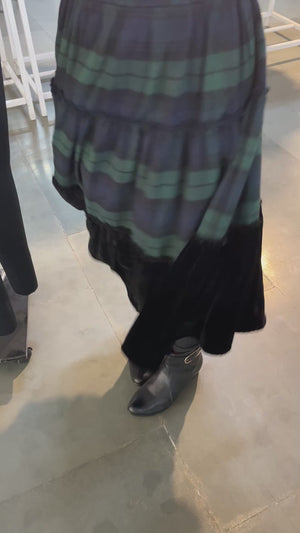 Tartan & Velvet Shilpa Skirt