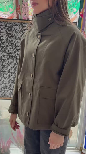 Chore Jacket Cotton Gabardine Camel or Olive