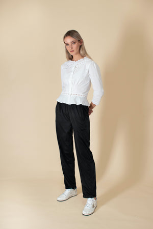 White cotton victoriana-style Sophie blouse - PRESS Primrose Hill