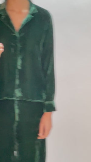 Jimie Emerald Velvet Pant
