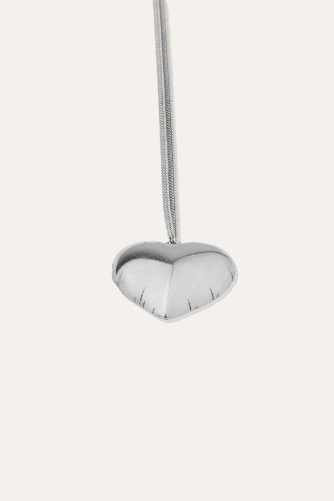 Classicworks Heart Pendant Platinum Vermeil Necklace
