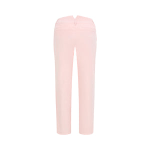 Chino-style stretch pincord pale pink trouser