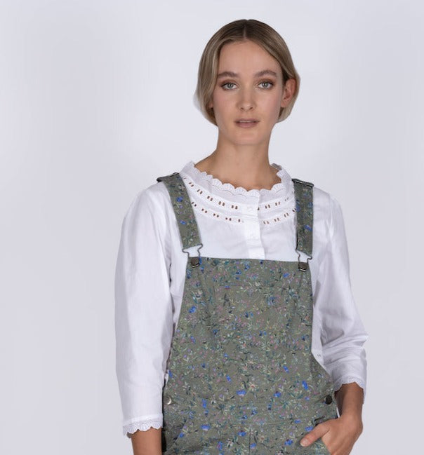 White cotton victoriana-style Sophie blouse - PRESS Primrose Hill