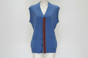 melanie press blue cardigan