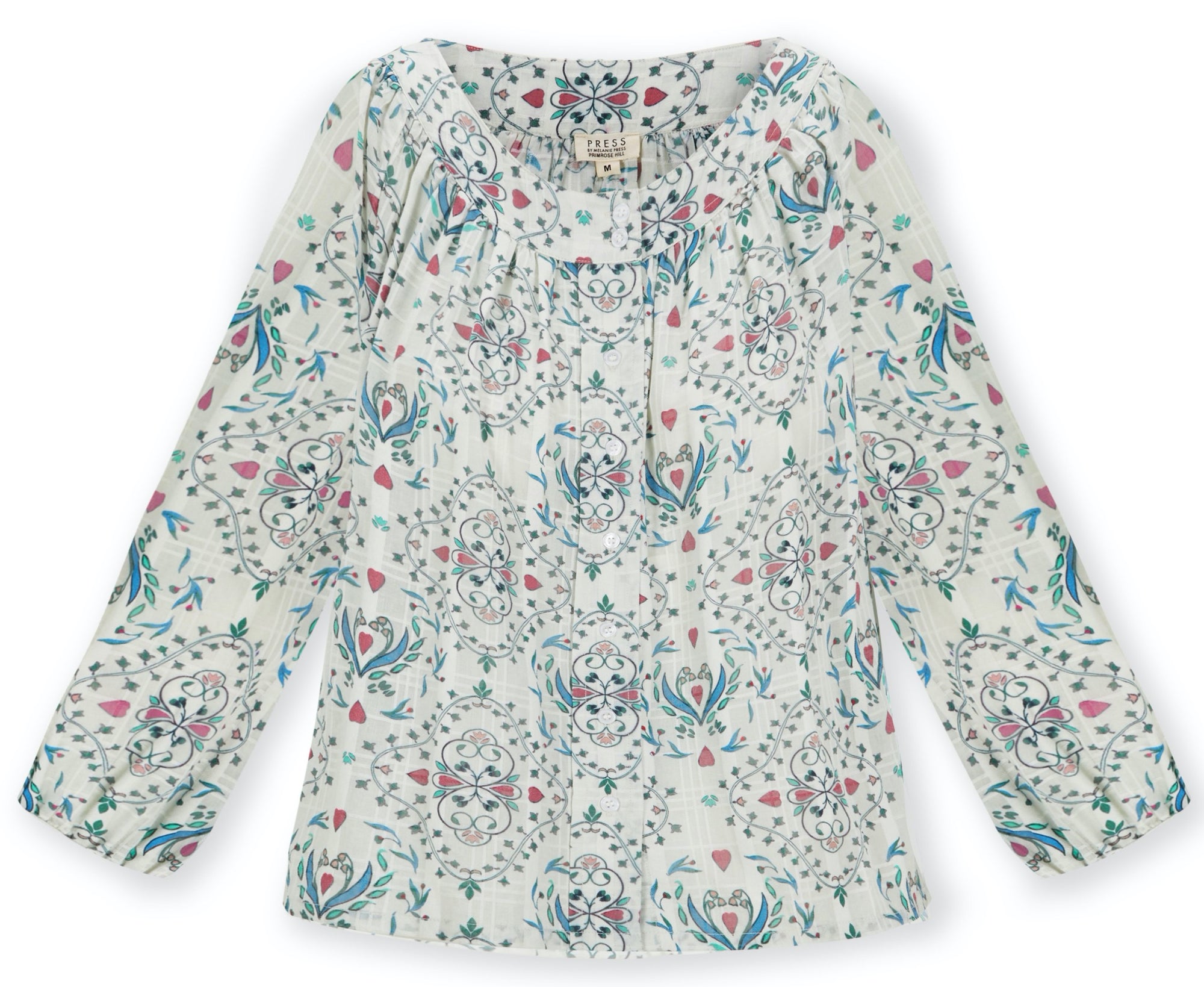 Eve Wikwood-print cotton-jaquard shirt