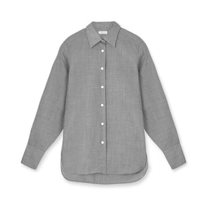 Monna grey silk wool shirt