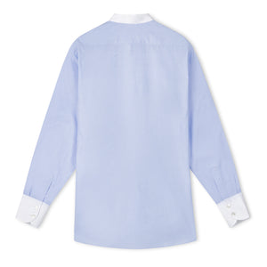 Matilde Blue Shirt With White Trim