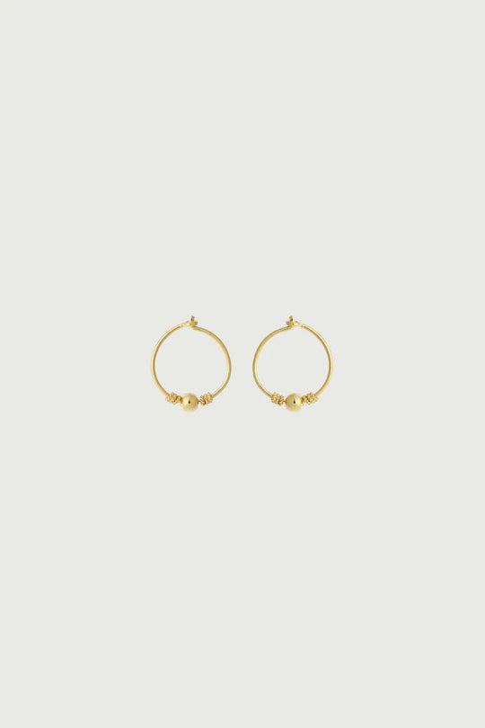 Zambie gold hoop earrings