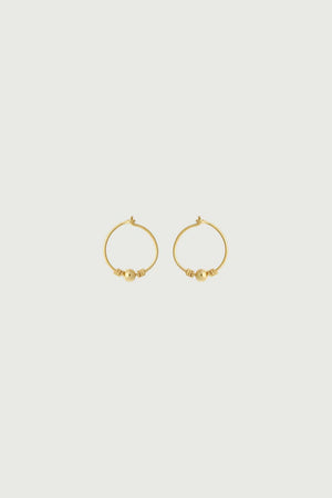 Zambie gold hoop earrings