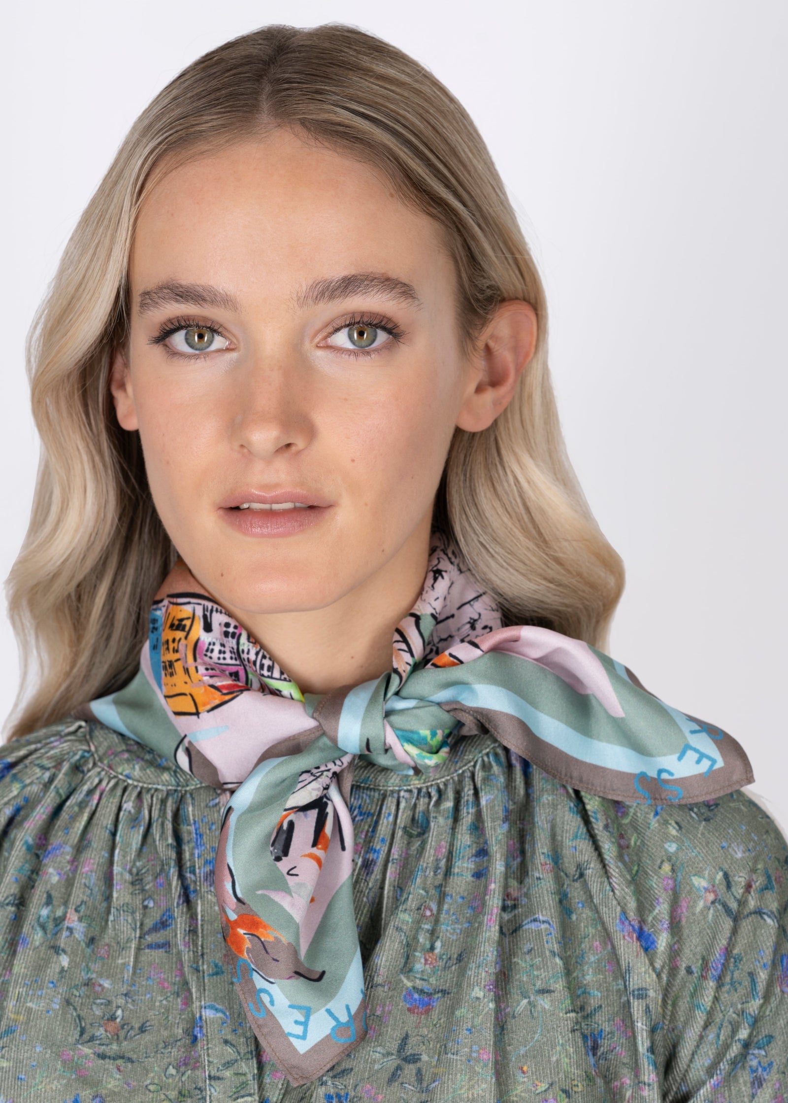 Pastelle Primrose Hill Silk Scarf