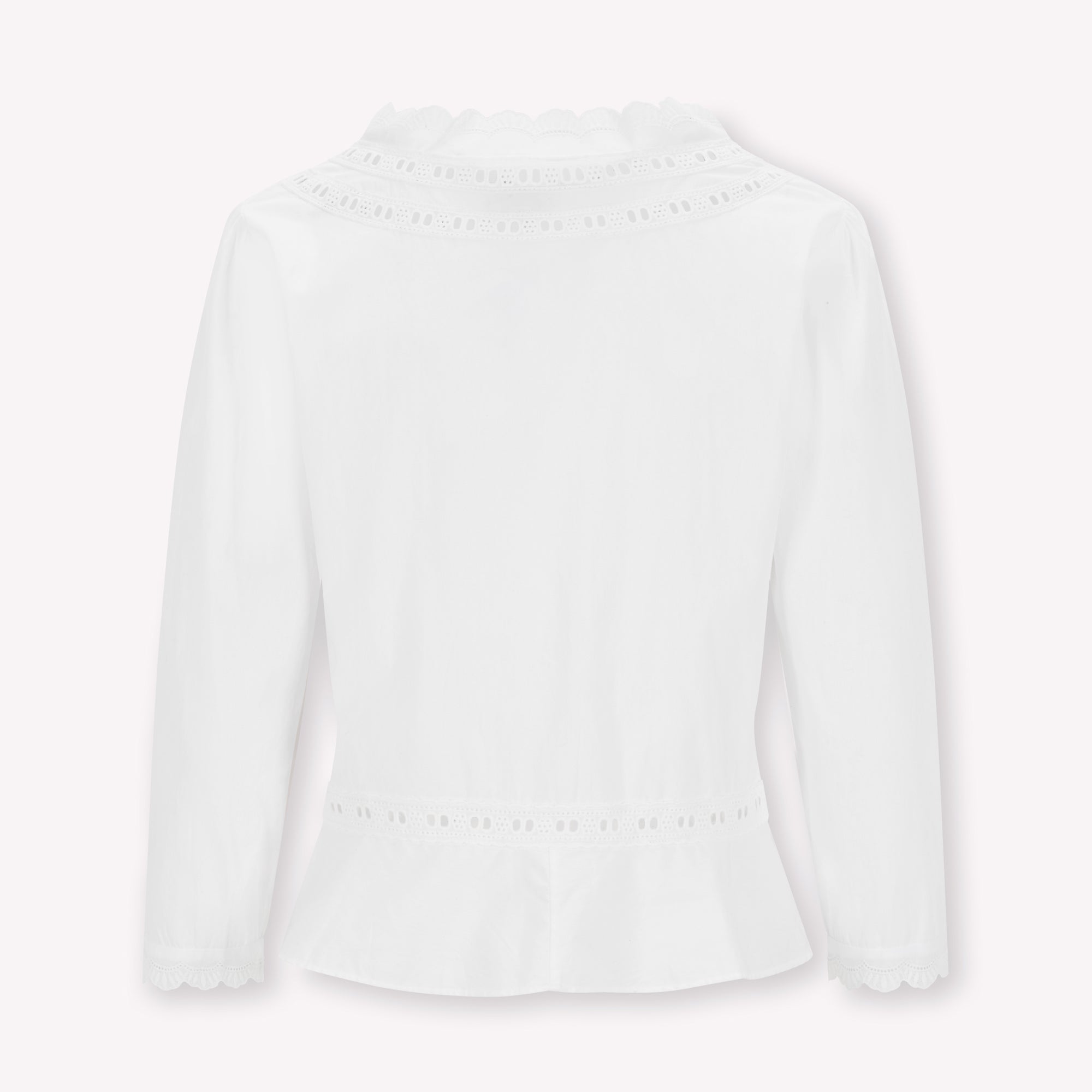 White cotton victoriana-style Sophie blouse - PRESS Primrose Hill