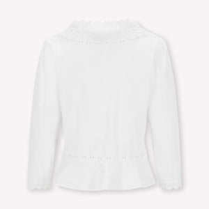 White cotton victoriana-style Sophie blouse - PRESS Primrose Hill