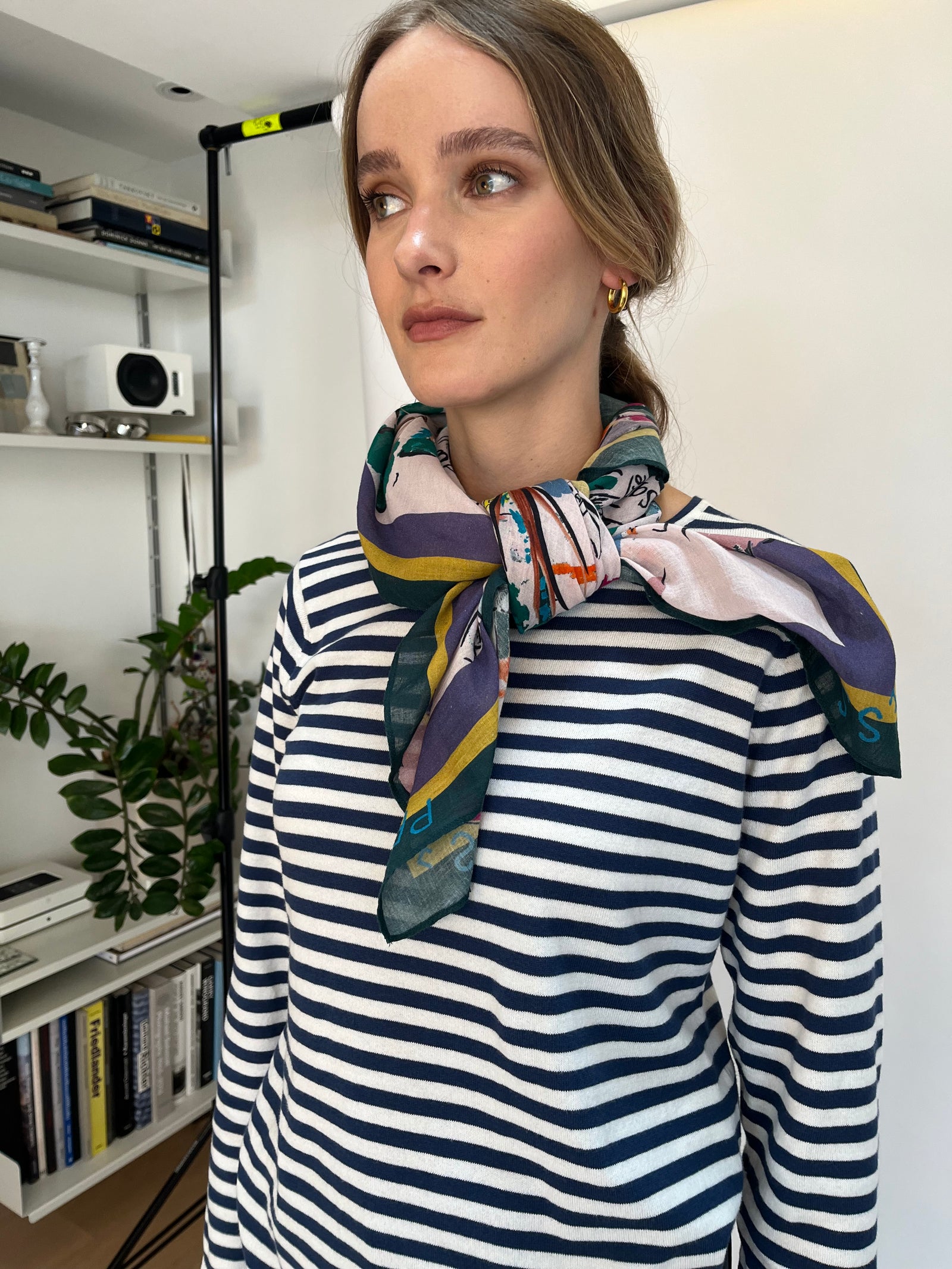 Primrose Hill Cotton Silk Scarf